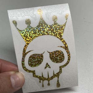 Gold Sparkle Voodoo Logo Sticker